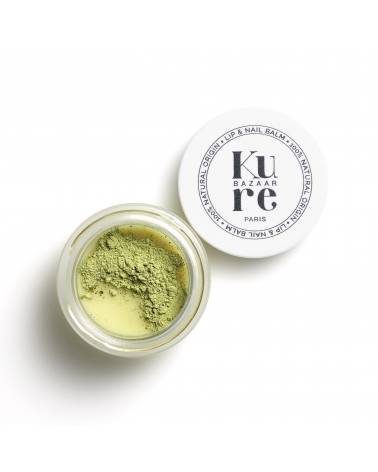 The new Kure Bazaar's Matcha Lip and Nail Balm