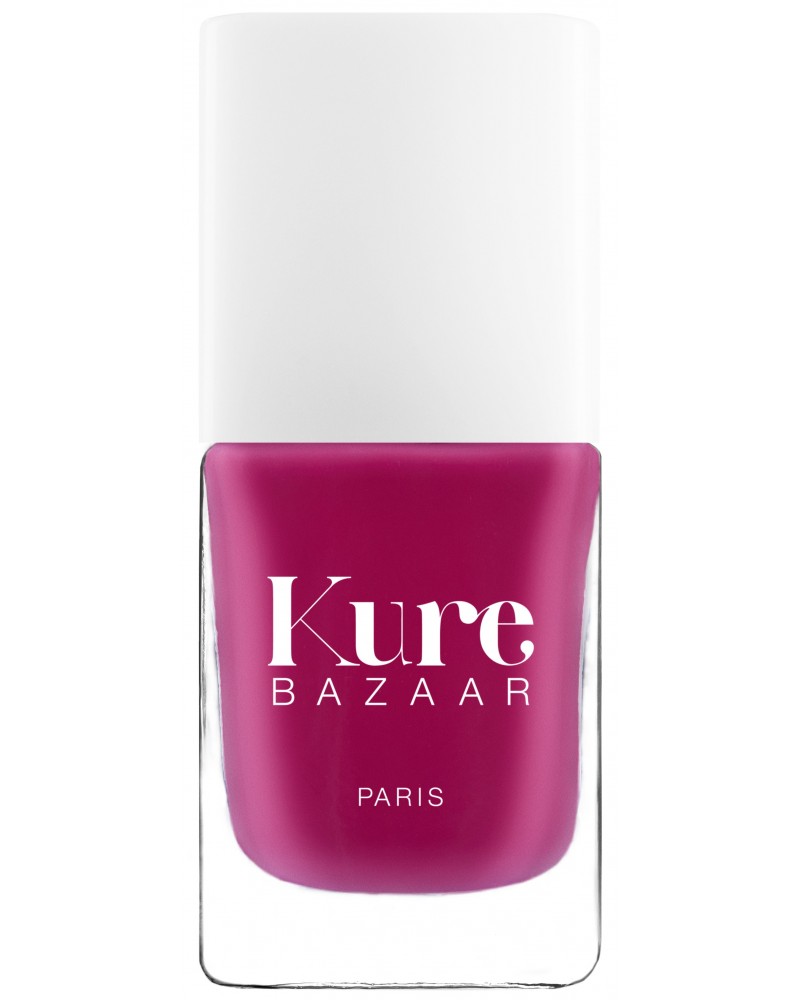 Vernis à ongles naturels Kure Bazaar, écologiques, non toxic. Kure Bazaar, vernis à ongles naturels : couleur Rose Punk.