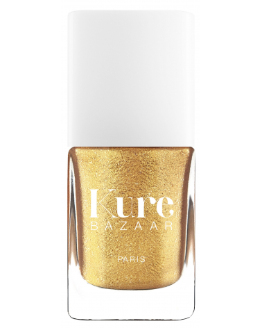 Vernis à ongles naturels Kure Bazaar, écologiques, non toxic. Kure Bazaar, vernis à ongles naturels : couleur Or Royal