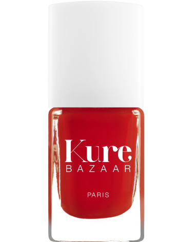Vernis à ongles écologique Kure Bazaar naturel non toxic couleur Rouge Flore