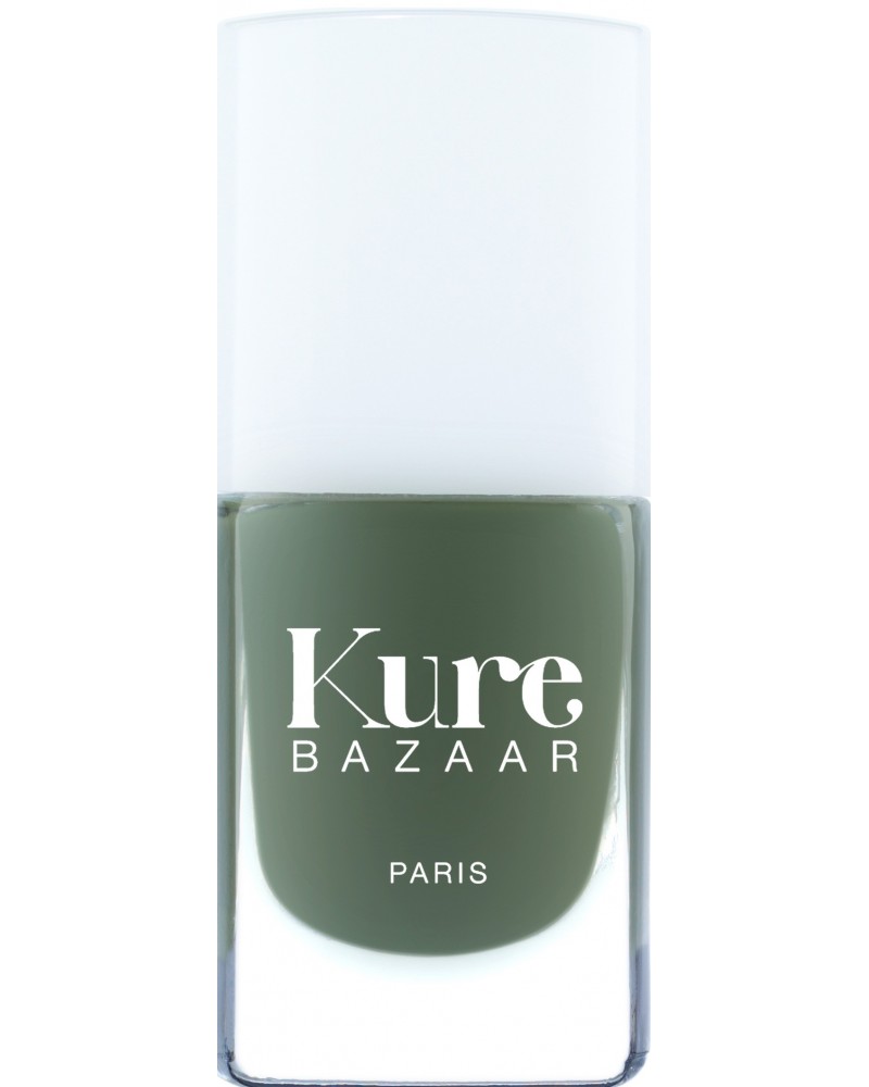 Vernis à ongles naturels Kure Bazaar, écologiques, non toxic. Kure Bazaar, vernis à ongles naturels : couleur Kaki